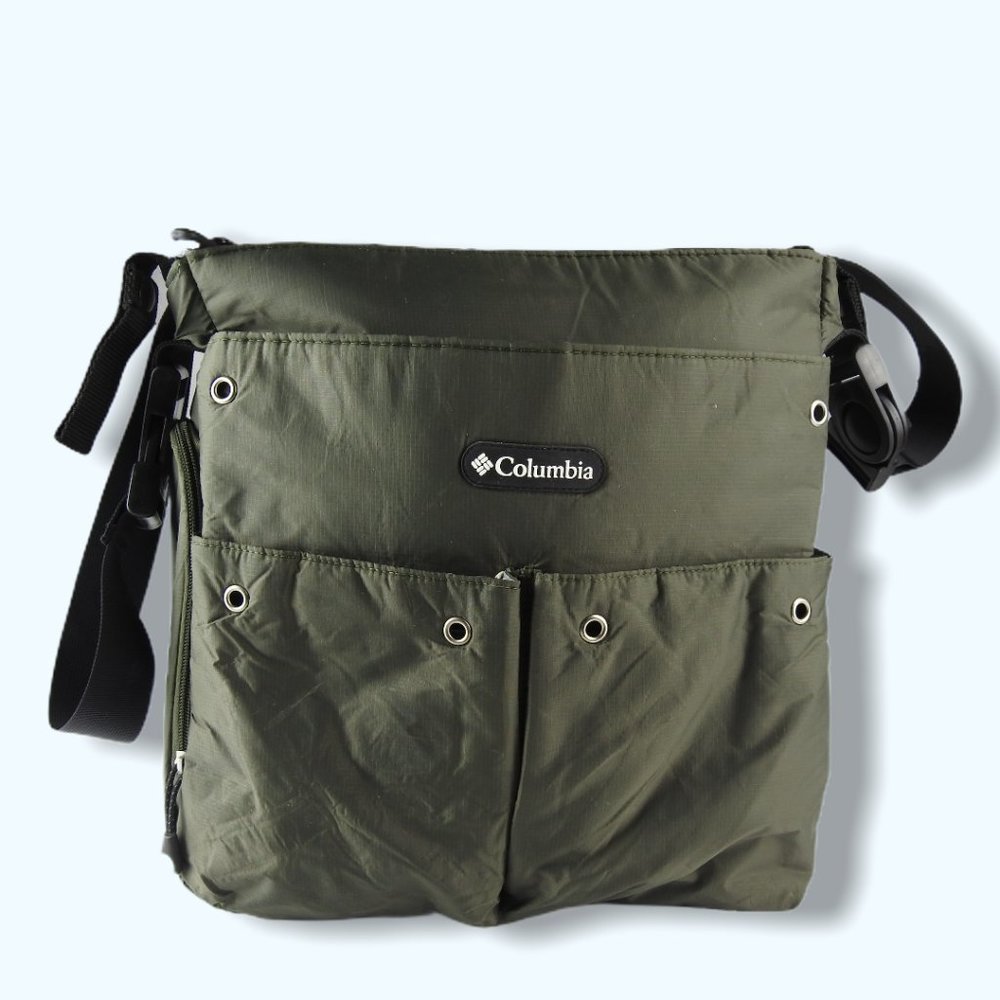 Columbia Cross Body Diaper Messenger Bag Green